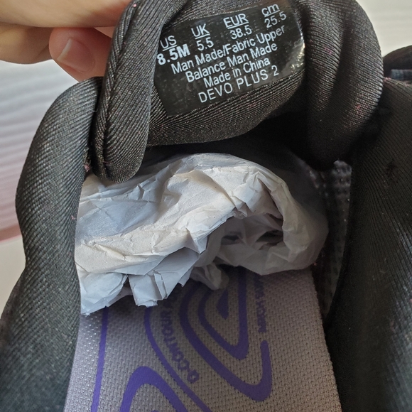 RYKÄ Devo Plus 2 Black/Purple Reflective Walking Sneakers Athletic Tennis Shoes - Picture 4 of 16